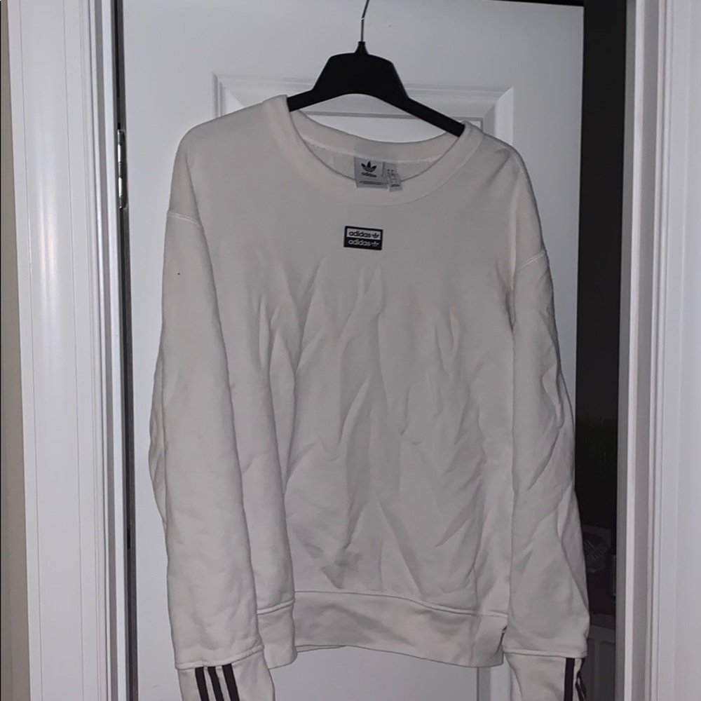 White Adidas Sweatshirt